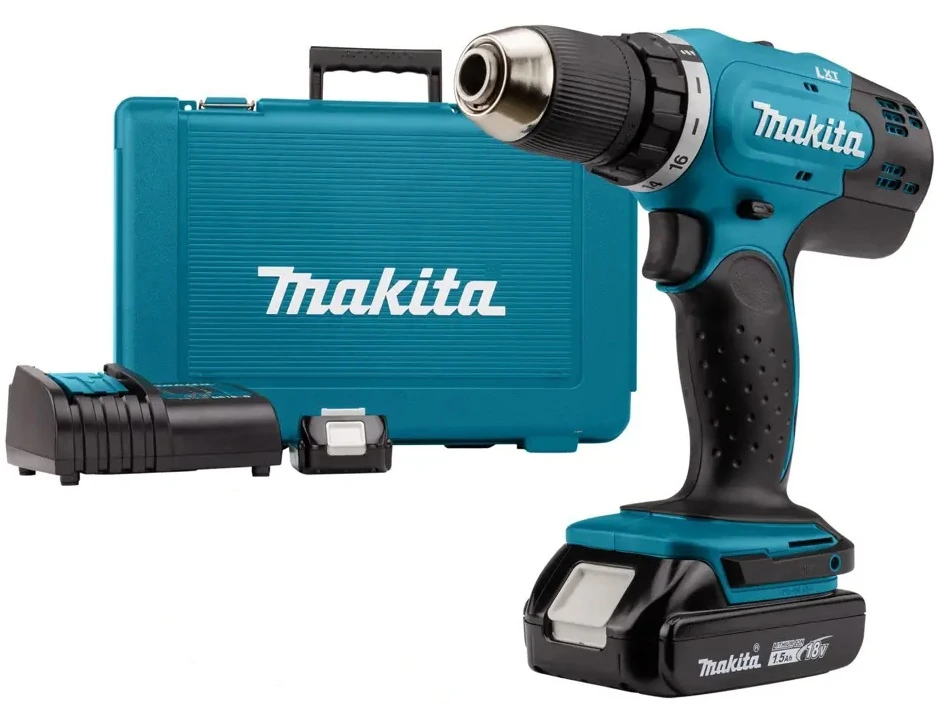 Аккумуляторная дрель (шуруповерт) MAKITA DDF453SYE, 18 В, 42 Нм